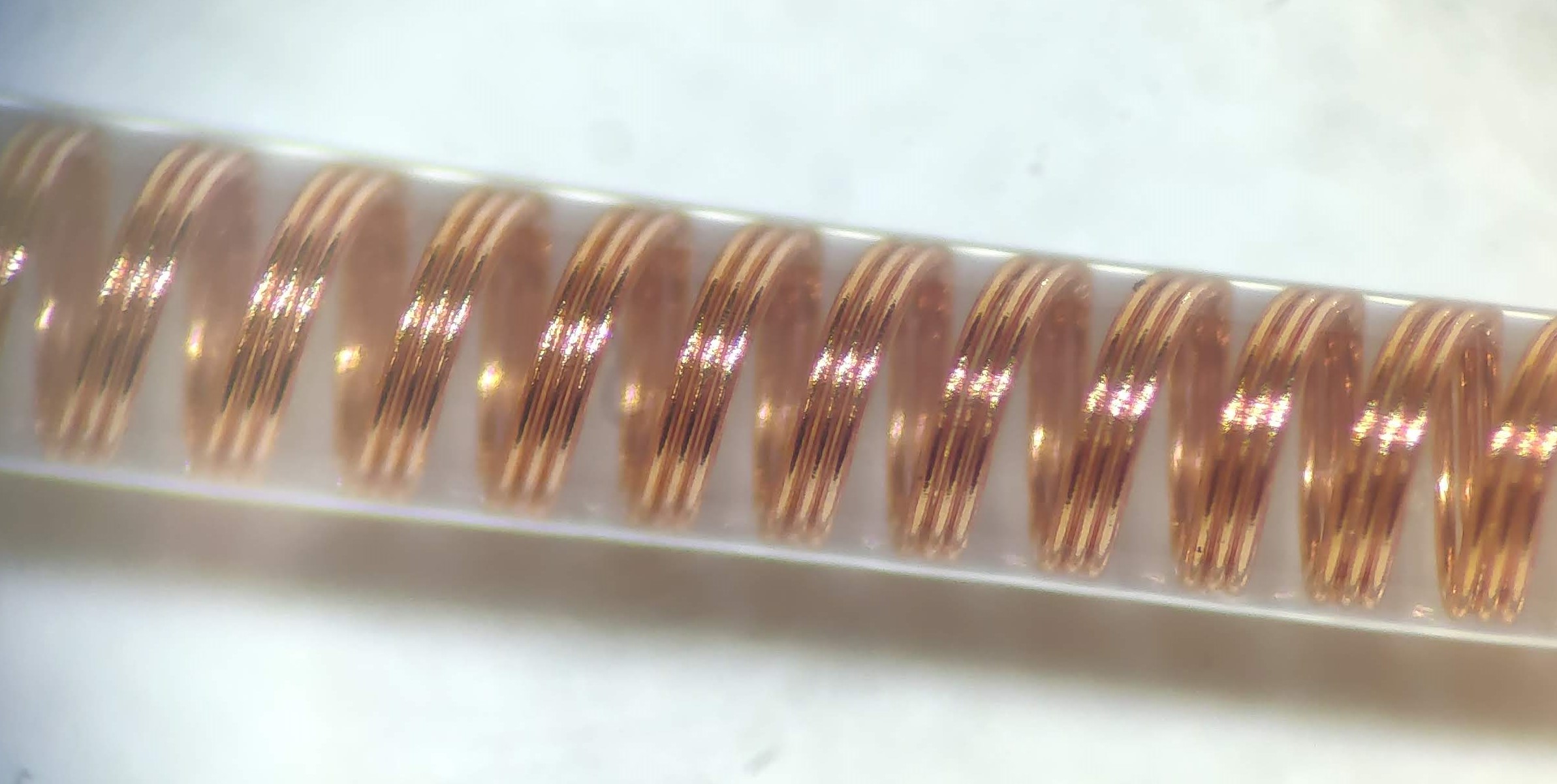 Helical coils Helical coils - silicone embedded for implantable applications